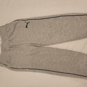 Puma Size 6 Boys Gray sweatpants